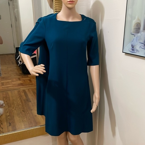 M.M.Lafleur Elegant Teal Dress - Picture 1 of 13